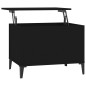 vidaXL Mesa de centro madera contrachapada negro 60x44,5x45 cm vidaXL Mesa de centro madera contrachapada negro 60x44,5x45 cm