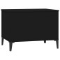 vidaXL Mesa de centro madera contrachapada negro 60x44,5x45 cm vidaXL Mesa de centro madera contrachapada negro 60x44,5x45 cm