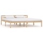 vidaXL Estructura de cama de madera maciza de pino 180x200 cm vidaXL Estructura de cama de madera maciza de pino 180x200 cm
