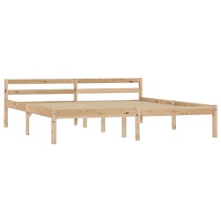 vidaXL Estructura de cama de madera maciza de pino 180x200 cm