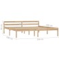 vidaXL Estructura de cama de madera maciza de pino 180x200 cm vidaXL Estructura de cama de madera maciza de pino 180x200 cm