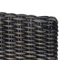 vidaXL Sillas de comedor ratán Kubu y madera mango negro 2 unidades vidaXL Sillas de comedor ratán Kubu y madera mango negro 2 unidades