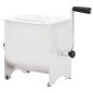 vidaXL Mezcladora de carne con tapa acero inoxidable plateado vidaXL Mezcladora de carne con tapa acero inoxidable plateado