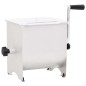 vidaXL Mezcladora de carne con tapa acero inoxidable plateado vidaXL Mezcladora de carne con tapa acero inoxidable plateado