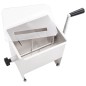 vidaXL Mezcladora de carne con tapa acero inoxidable plateado vidaXL Mezcladora de carne con tapa acero inoxidable plateado