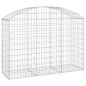 vidaXL Cesta gaviones forma arco hierro galvanizado 150x50x100/120 cm vidaXL Cesta gaviones forma arco hierro galvanizado 150x50x100/120 cm