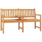 vidaXL Banco de jardín 3 plazas con mesa madera teca maciza 150 cm vidaXL Banco de jardín 3 plazas con mesa madera teca maciza 150 cm