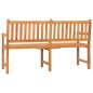 vidaXL Banco de jardín 3 plazas con mesa madera teca maciza 150 cm vidaXL Banco de jardín 3 plazas con mesa madera teca maciza 150 cm