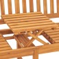 vidaXL Banco de jardín 3 plazas con mesa madera teca maciza 150 cm vidaXL Banco de jardín 3 plazas con mesa madera teca maciza 150 cm