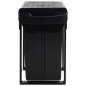 vidaXL Cubo de basura extraíble en armario de cocina cierre suave 36 L vidaXL Cubo de basura extraíble en armario de cocina cierre suave 36 L
