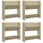 vidaXL Zapateros de pared 4 uds contrachapada roble Sonoma 60x18x60 cm vidaXL Zapateros de pared 4 uds contrachapada roble Sonoma 60x18x60 cm
