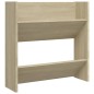 vidaXL Zapateros de pared 4 uds contrachapada roble Sonoma 60x18x60 cm vidaXL Zapateros de pared 4 uds contrachapada roble Sonoma 60x18x60 cm