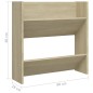 vidaXL Zapateros de pared 4 uds contrachapada roble Sonoma 60x18x60 cm vidaXL Zapateros de pared 4 uds contrachapada roble Sonoma 60x18x60 cm