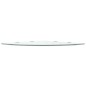 vidaXL Estante de esquina con soportes cromados vidrio blanco 45x45 cm