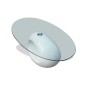 vidaXL Mesa de centro superficie ovalada de vidrio blanco brillante vidaXL Mesa de centro superficie ovalada de vidrio blanco brillante
