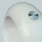 vidaXL Mesa de centro superficie ovalada de vidrio blanco brillante vidaXL Mesa de centro superficie ovalada de vidrio blanco brillante
