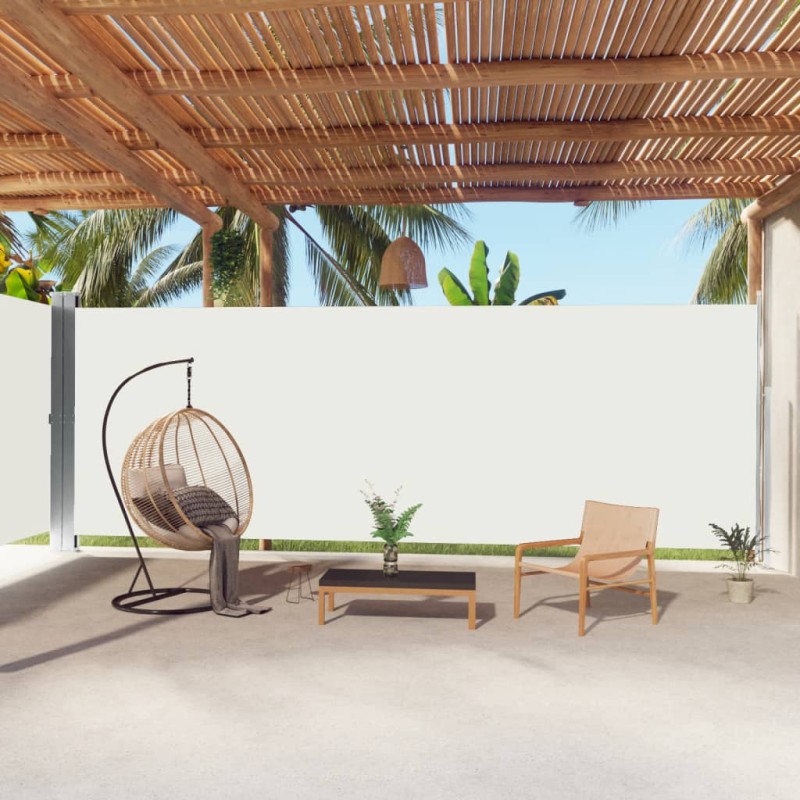 vidaXL Toldo lateral retráctil crema 220x1000 cm vidaXL Toldo lateral retráctil crema 220x1000 cm