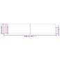 vidaXL Toldo lateral retráctil crema 220x1000 cm vidaXL Toldo lateral retráctil crema 220x1000 cm