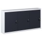 vidaXL Armario de herramientas de pared industrial metal gris y negro vidaXL Armario de herramientas de pared industrial metal gris y negro