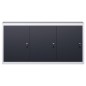 vidaXL Armario de herramientas de pared industrial metal gris y negro vidaXL Armario de herramientas de pared industrial metal gris y negro