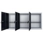 vidaXL Armario de herramientas de pared industrial metal gris y negro vidaXL Armario de herramientas de pared industrial metal gris y negro