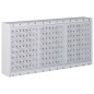 vidaXL Armario de herramientas de pared industrial metal gris y negro vidaXL Armario de herramientas de pared industrial metal gris y negro