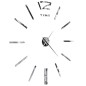vidaXL Reloj de pared 3D con diseño moderno 100 cm XXL plateado vidaXL Reloj de pared 3D con diseño moderno 100 cm XXL plateado