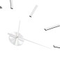 vidaXL Reloj de pared 3D con diseño moderno 100 cm XXL plateado vidaXL Reloj de pared 3D con diseño moderno 100 cm XXL plateado