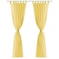 vidaXL Cortinas de gasa 2 unidades 140x245 cm amarillo vidaXL Cortinas de gasa 2 unidades 140x245 cm amarillo