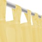 vidaXL Cortinas de gasa 2 unidades 140x245 cm amarillo vidaXL Cortinas de gasa 2 unidades 140x245 cm amarillo