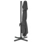 vidaXL Sombrilla colgante de doble techo gris antracita 400x300 cm vidaXL Sombrilla colgante de doble techo gris antracita 400x300 cm