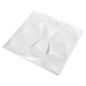 vidaXL Paneles de pared 3D 24 unidades 50x50 cm blanco diamante 6 m²