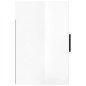 vidaXL Mesita de noche de pared blanco brillante 50x30x47 cm vidaXL Mesita de noche de pared blanco brillante 50x30x47 cm