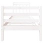 vidaXL Estructura de cama individual madera maciza blanco 75x190 cm vidaXL Estructura de cama individual madera maciza blanco 75x190 cm