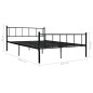 vidaXL Estructura de cama de metal negro 180x200 cm