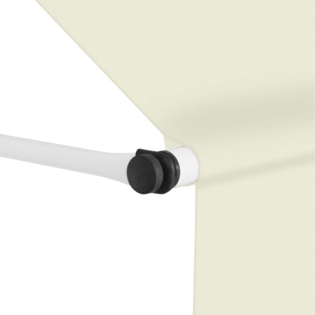 vidaXL Toldo retráctil de operación manual 300 cm crema