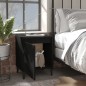 vidaXL Mesitas de noche con patas de metal 2 uds negro 40x30x50 cm vidaXL Mesitas de noche con patas de metal 2 uds negro 40x30x50 cm
