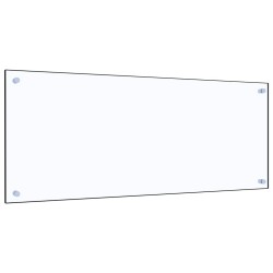 vidaXL Protector contra salpicaduras cocina vidrio templado 100x40 cm