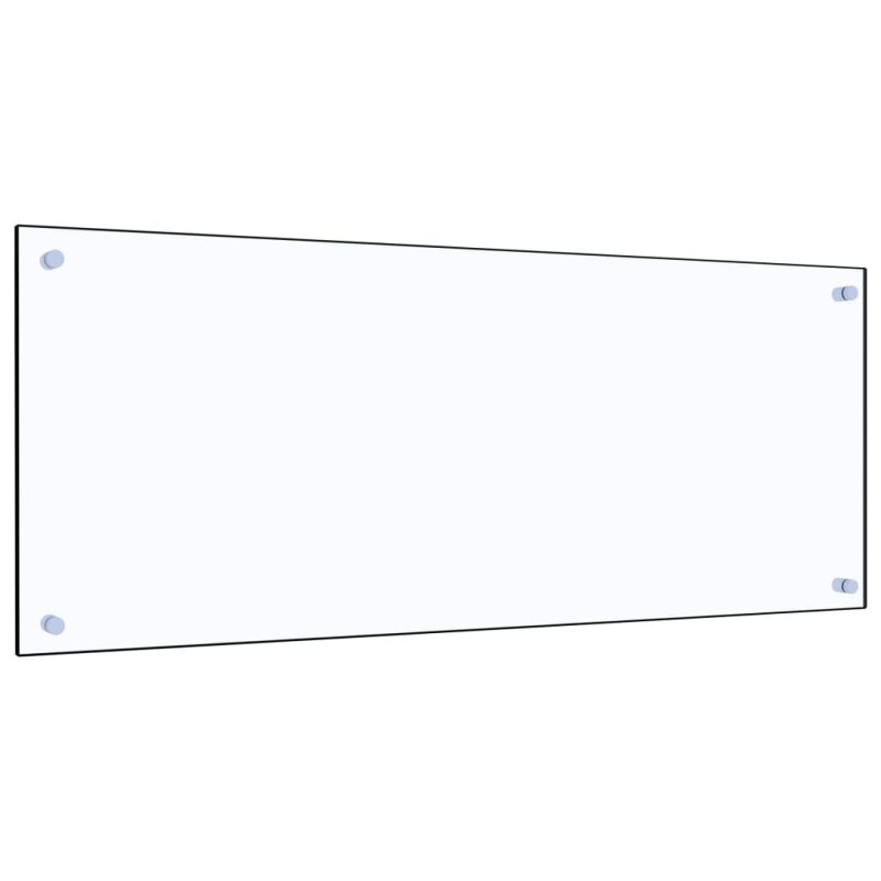 vidaXL Protector contra salpicaduras cocina vidrio templado 100x40 cm