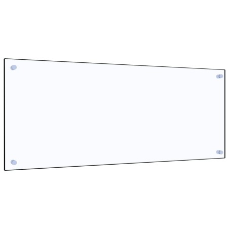 vidaXL Protector contra salpicaduras cocina vidrio templado 100x40 cm
