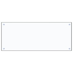 vidaXL Protector contra salpicaduras cocina vidrio templado 100x40 cm