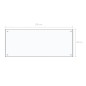 vidaXL Protector contra salpicaduras cocina vidrio templado 100x40 cm