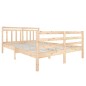 vidaXL Estructura de cama madera maciza 140x190 cm