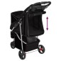 vidaXL Cochecito para perros plegable tela oxford negro 80x46x98 cm