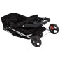 vidaXL Cochecito para perros plegable tela oxford negro 80x46x98 cm