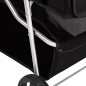 vidaXL Cochecito para perros plegable tela oxford negro 80x46x98 cm