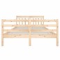 vidaXL Estructura de cama madera maciza 140x190 cm