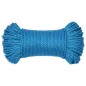 vidaXL Cuerda de trabajo polipropileno azul 8 mm 50 m