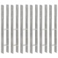 vidaXL Anclajes de valla 6 uds acero galvanizado plateado 7x6x60 cm vidaXL Anclajes de valla 6 uds acero galvanizado plateado 7x6x60 cm