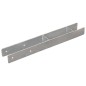 vidaXL Anclajes de valla 6 uds acero galvanizado plateado 7x6x60 cm vidaXL Anclajes de valla 6 uds acero galvanizado plateado 7x6x60 cm